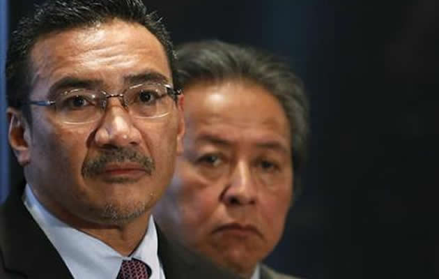 Malaysia’s Acting Transport Minister Hishammuddin Hussein said that the latest satellite images released by Australia showing two objects that could possibly belong to MH370 have been corroborated “to a certain extent” by other satellites. (Reuters photo)