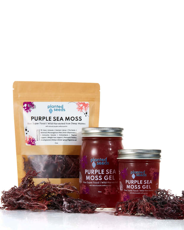 Planted Seeds' purple sea moss is wild-harvested on St. Lucia in its natural form.<p>Photo: Courtesy of Planted Seeds</p>