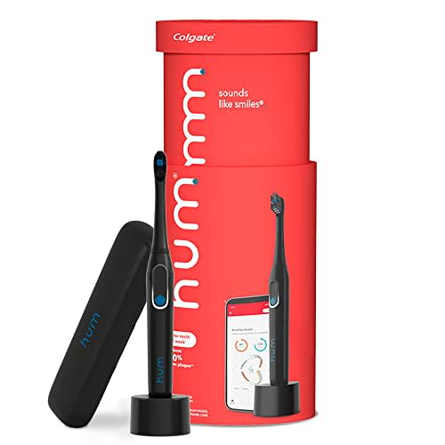 hum by Colgate Black Electric Toothbrush for Adults, Rechargeable Smart Sonic Toothbrush, Black…