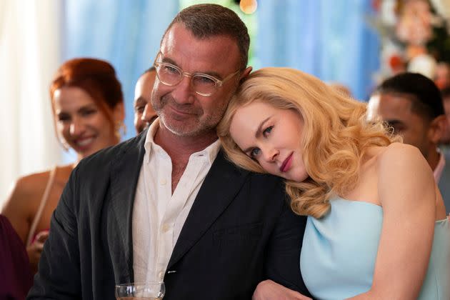 Liev Schreiber as Tag Winbury, Nicole Kidman as Greer Winbury in Netflix's 