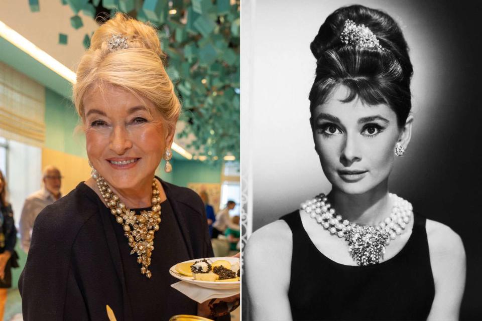 <p>Tasos Katopodis/Getty; George Rinhart/Corbis via Getty</p> Martha Stewart (L), Audrey Hepburn (R)