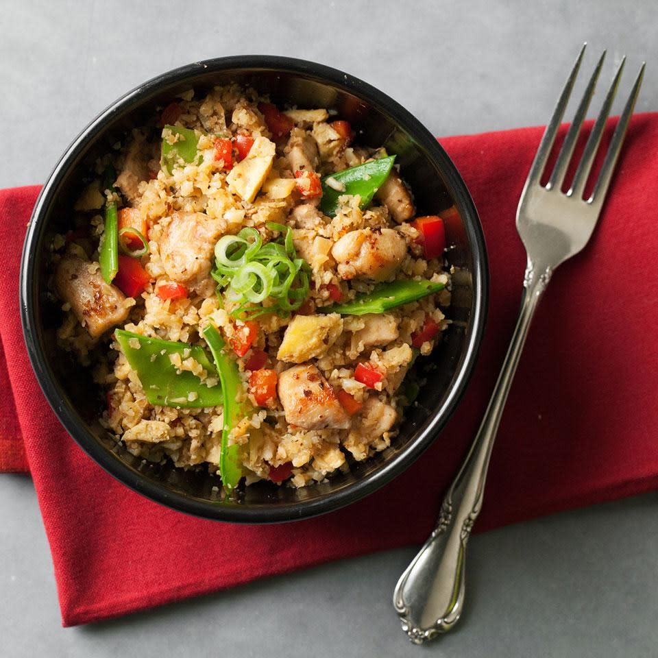 Cauliflower Chicken Fried "Rice"