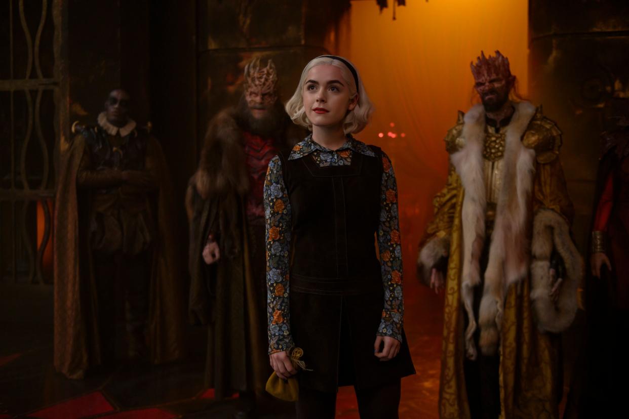 Kiernan Shipka in "Chilling Adventures of Sabrina" (Diyah Pera/Netflix)