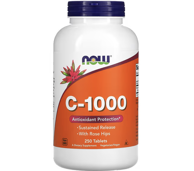 NOW Foods, C-1000, 250 Tablets. PHOTO: iHerb