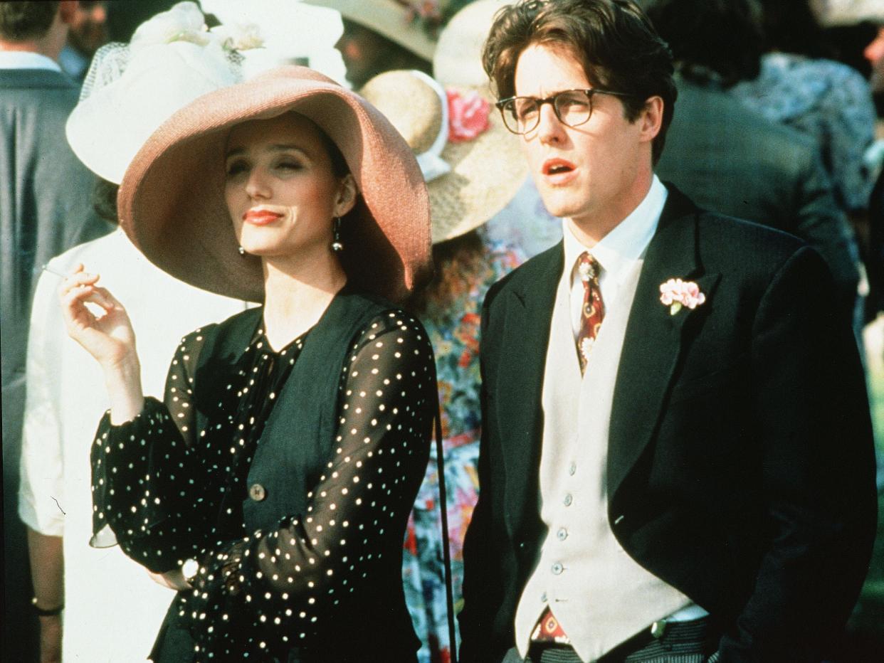 It may have earned her a Bafta, but Scott Thomas didn’t think ‘Four Weddings’ was ‘particularly funny’ on first watch (Rex Features)