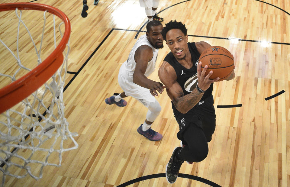 Even as a four-time All-Star with a nine-figure contract, DeMar DeRozan isn't immune from feeling depressed. (AP)