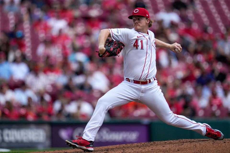 Even though he doesn't have the greatest velocity, Cincinnati Reds starting pitcher Andrew Abbott blows his fastball past hitters because of its elite spin rate.