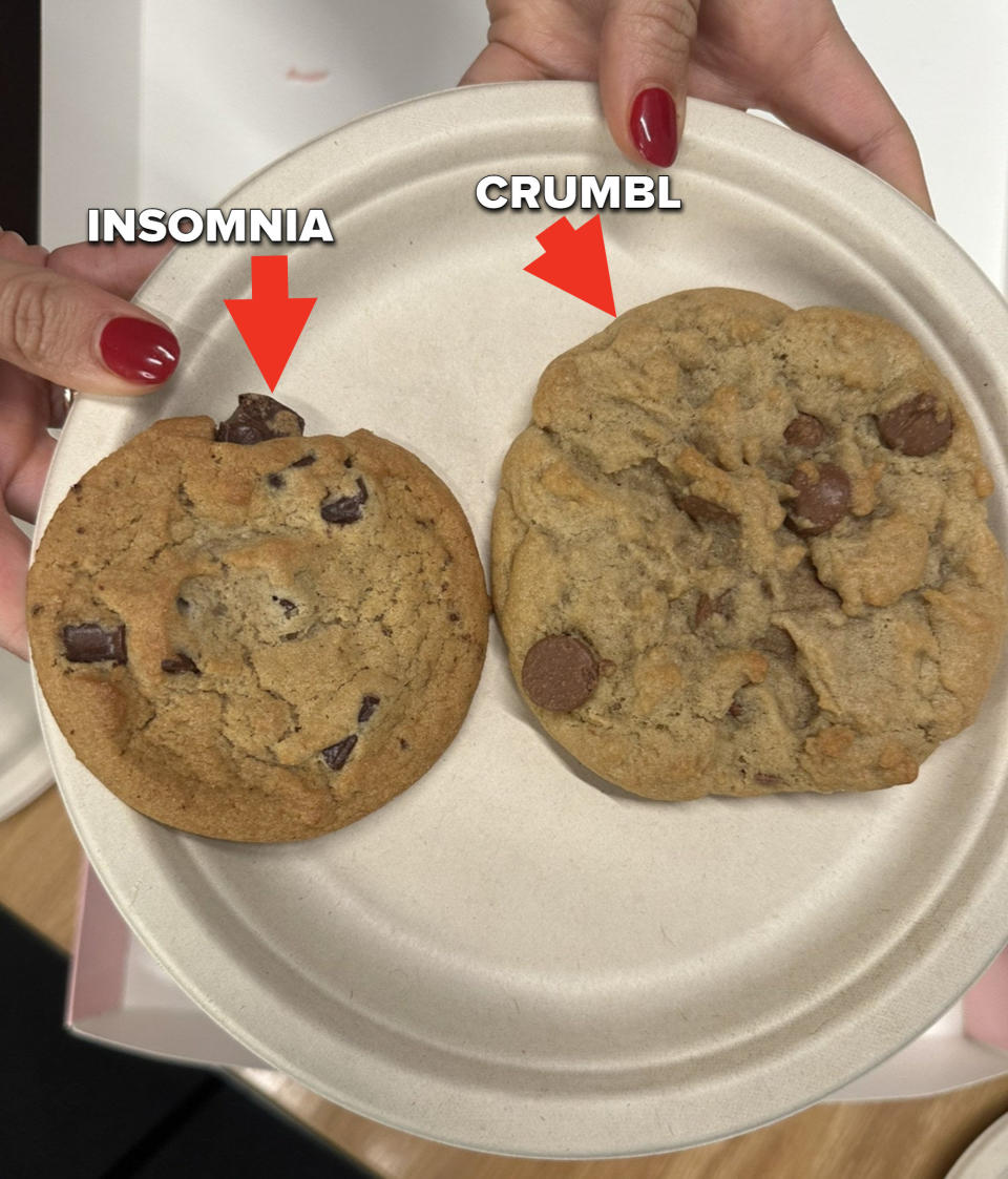 Insomnia vs. Crumbl cookies