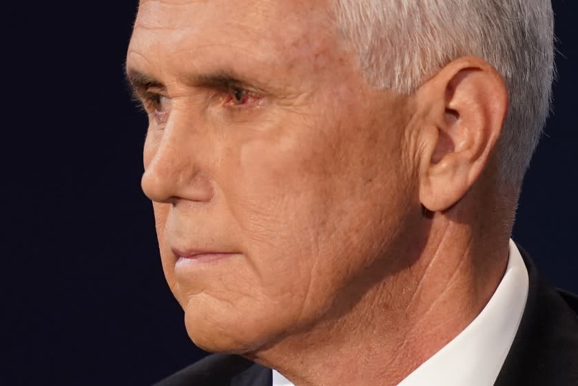 Vice President Mike Pence at Wednesday night's presidential debate.