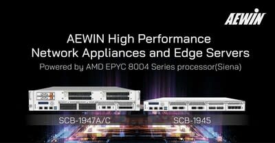 AEWIN High Performance Network Appliances and Edge Servers Powered by AMD Siena