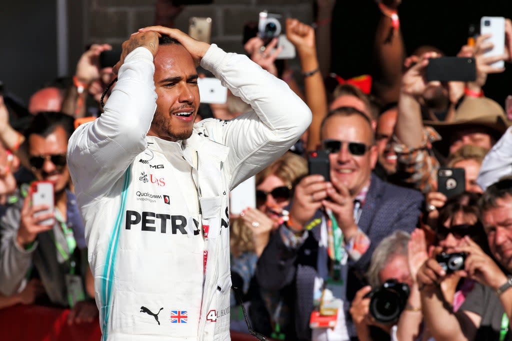 El piloto de Mercedes, Lewis Hamilton, dice que la popularidad de la F1 crece en EE.UU. (PA Archive)