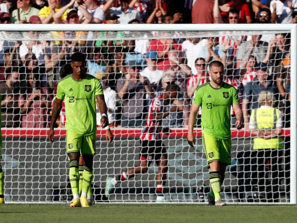 Manchester United were humiliated by Brentford (AFP via Getty Images)