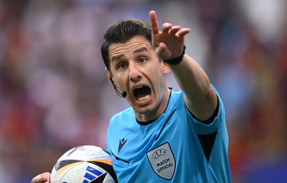 Umut Meler is the referee for England's round of 16 clash against Slovakia (Getty Images)