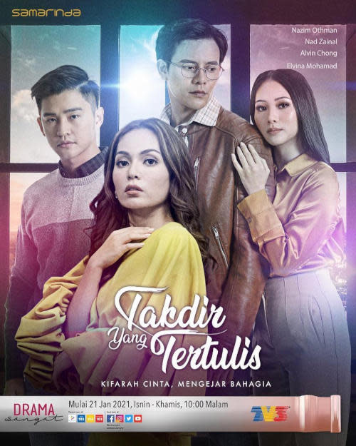 Nazim's recent drama, "Takdir Yang Tertulis" was a favourite among drama fans