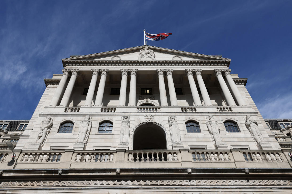 interest rates A general view of the Bank of England in the City of London, Britain, September 25, 2023. REUTERS/Hollie Adams