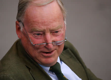 FILE PHOTO: Alexander Gauland of the Anti-immigration party Alternative for Germany (AfD) attends a budget debate at the lower house of parliament Bundestag in Berlin, Germany, July 4, 2018. REUTERS/Hannibal Hanschke/File Photo
