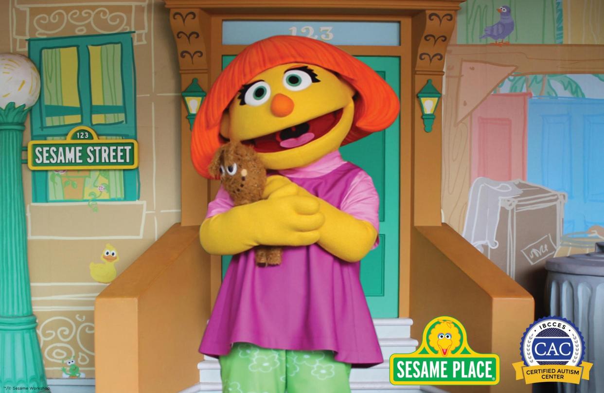 Sesame Street Julia Autism Spectrum Disorder Awareness Theme Park