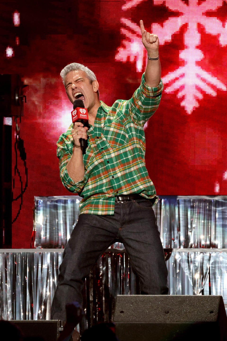 NEW YORK, NEW YORK - DECEMBER 08: Andy Cohen speaks onstage during iHeartRadio z100's Jingle Ball 2023 at Madison Square Garden on December 08, 2023 in New York City. (Photo by Dia Dipasupil/Getty Images)