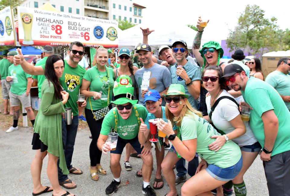 Shamrock Pub hosts its annual St. Patrick's Day block party, pictured here in 2019, again this year.