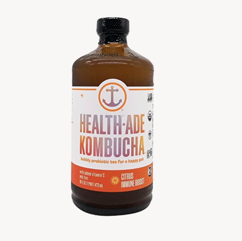 <p><a class="link " href="https://www.amazon.com/Health-Ade-Kombucha-Probiotic-Favorite-Pomegranate/dp/B087DWXS5X/?tag=syn-yahoo-20&ascsubtag=%5Bartid%7C1782.g.22559891%5Bsrc%7Cyahoo-us" rel="nofollow noopener" target="_blank" data-ylk="slk:Shop Now;elm:context_link;itc:0">Shop Now</a></p><p>Though Health-Ade's not cheap, it is delicious and frequently on sale at Whole Foods.</p>