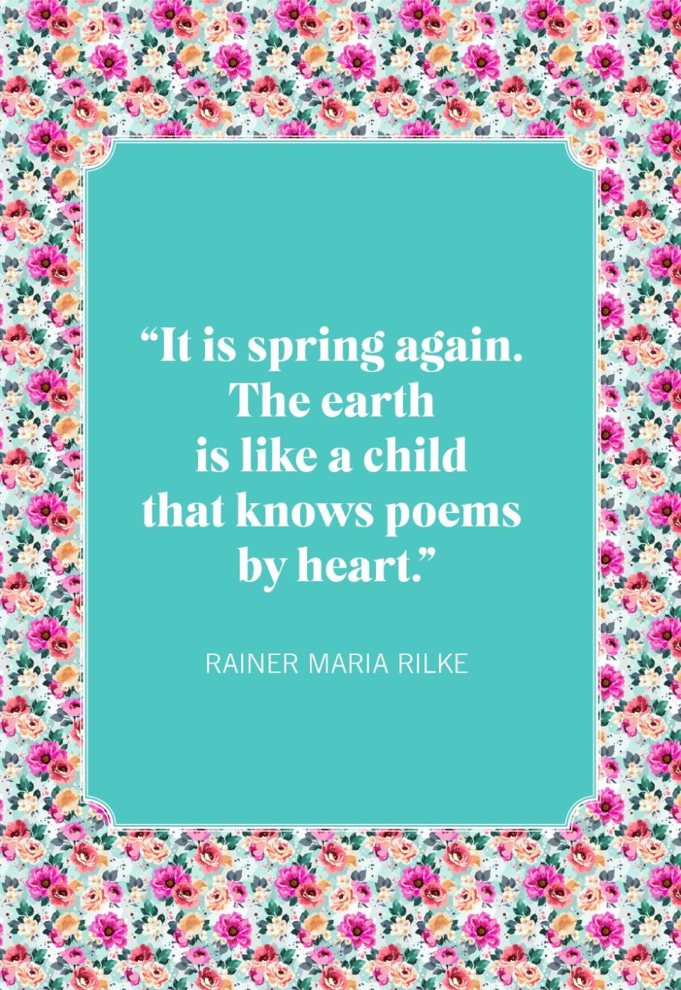 spring quotes rainer maria rilke