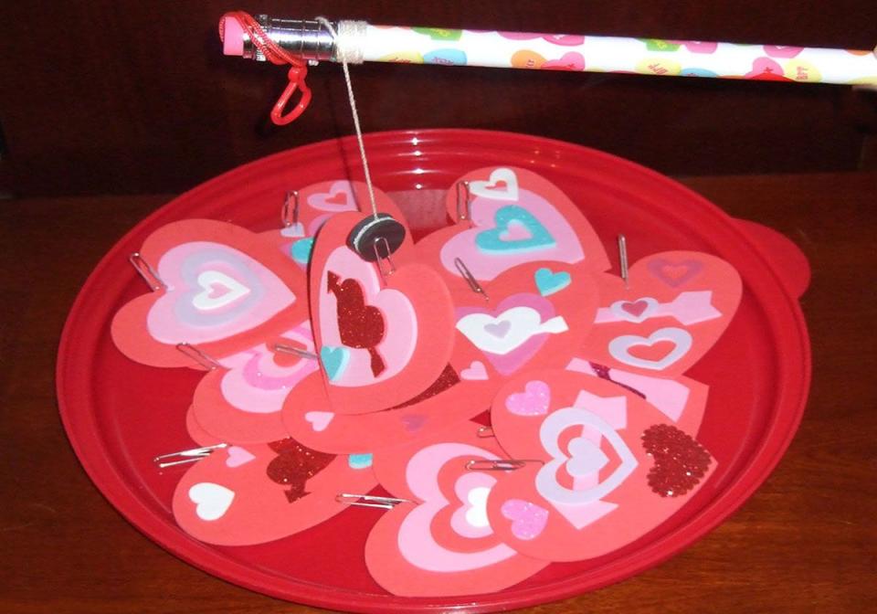 <p>This is a craft and a game in one: After decorating some foam hearts and attaching a paper clip, kids can use it as a magentic fishing game! See how many hearts they can pick up within a set amount of time.</p><p><a href="https://portstlucie.macaronikid.com/articles/61e5e41f89f0ab7f282a5467/heart-on-a-string-craft-game-for-valentines-day" rel="nofollow noopener" target="_blank" data-ylk="slk:Get the tutorial at Macaroni KID Port St. Lucie »;elm:context_link;itc:0" class="link "><em>Get the tutorial at Macaroni KID Port St. Lucie »</em></a></p>