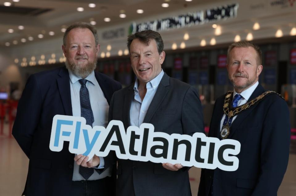Andrew Pyne (middle) Photo Credit: Fly Atlantic