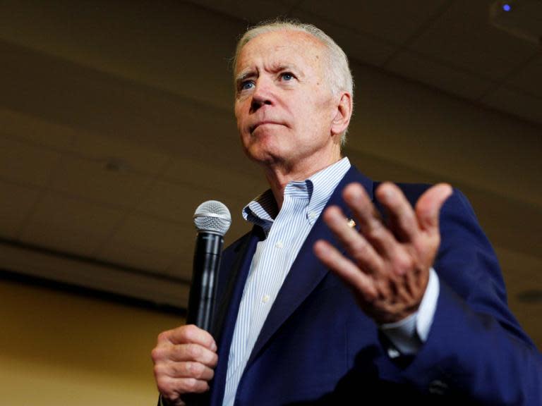 Democratic presidential candidate Joe Biden has been challenged by members of the crowd after suggesting that mocking a “gay waiter” was seen as socially acceptable five years ago.Mr Biden made the remarks at a fundraising event hosted by former Microsoft president Jon Shirley in the wealthy Seattle suburb of Medina, which is home to billionaires including Bill Gates and Jeff Bezos. The former vice president suggested that half a decade ago, someone at a business lunch could poke fun at a gay waiter and others at the table would silently sit by.But some in the crowd interjected by saying: “Not in Seattle”.Mr Biden said an individual who made such homophobic remarks would not be welcomed back at a restaurant today. The Democratic frontrunner argued public feeling had come along way on LGBT+ issues but also noted it was wrong that in 22 states a gay couple could get married one day and then fired the next.Mr Biden spent a great deal of his speech criticising Donald Trump – accusing the president of ingratiating himself with authoritarian foreign leaders such as Russian president Vladimir Putin.The politician argued Mr Trump was responsible for dividing America in a way that no other president has – drawing attention to Mr Trump’s reaction to a white supremacist rally in Charlottesville in summer 2017.Mr Trump said blame lay at “both sides” for the violence, drawing moral equivalence between white supremacists and anti-fascists. One woman was killed after a car ploughed into a crowd of anti-fascist protesters.The president's response sparked condemnation from members of congress, leading business executives and military leaders at the time. Mr Biden argued that “with that one statement of moral equivalence”, Mr Trump “ripped the moral fabric of this country.” He directly linked Mr Trump’s comments to an increase in antisemitism and hate crimes.At another recent event, Mr Biden said enshrining LGBT+ protections into labour and civil rights laws would be his priority if he won the White House. Passing the Equality Act “will be the first thing” he would ask for, he told hundreds of activists at the Human Rights Campaign’s annual Ohio gala on the first day of Pride Month. The Equality Act would expand the Civil Rights Act of 1964 and the Fair Housing Act to ban discrimination in employment, housing, jury selection and public accommodations based on sexual orientation and gender identity.Mr Biden also condemned the Trump administration during that speech. He hit out at attempts to bar transgender troops from the US military and criticised how LGBT+ people were blocked from medical treatment and homeless shelters.