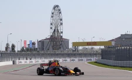 Formula One - F1 - Russian Grand Prix - Sochi, Russia - 30/04/17 - Red Bull Formula One driver Max Verstappen of the Netherlands drives during the race. REUTERS/Maxim Shemetov -