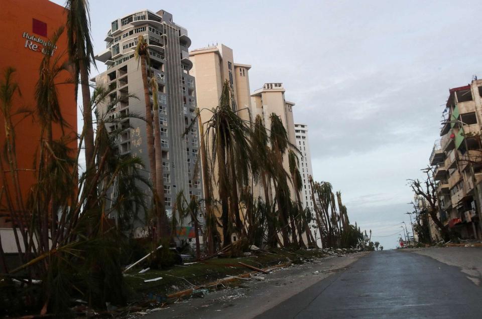 PHOTO: A street with damaged trees after Hurricane Otis hit, in Acapulco, Mexico Oct. 26, 2023. (Henry Romero/Reuters)