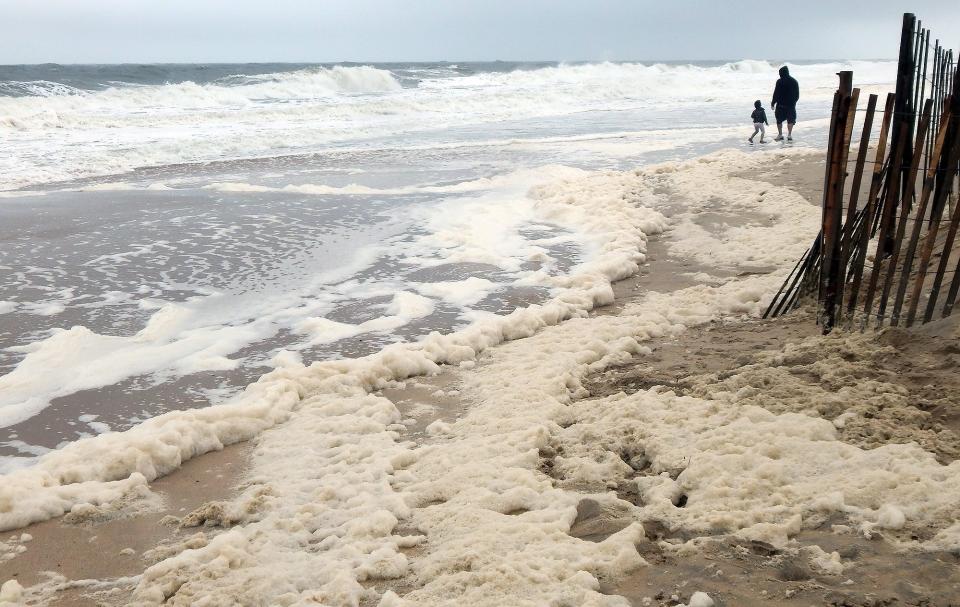 Scenes from the beach near the Indian River Inlet and Dewey Beach after Hurricane Ian.