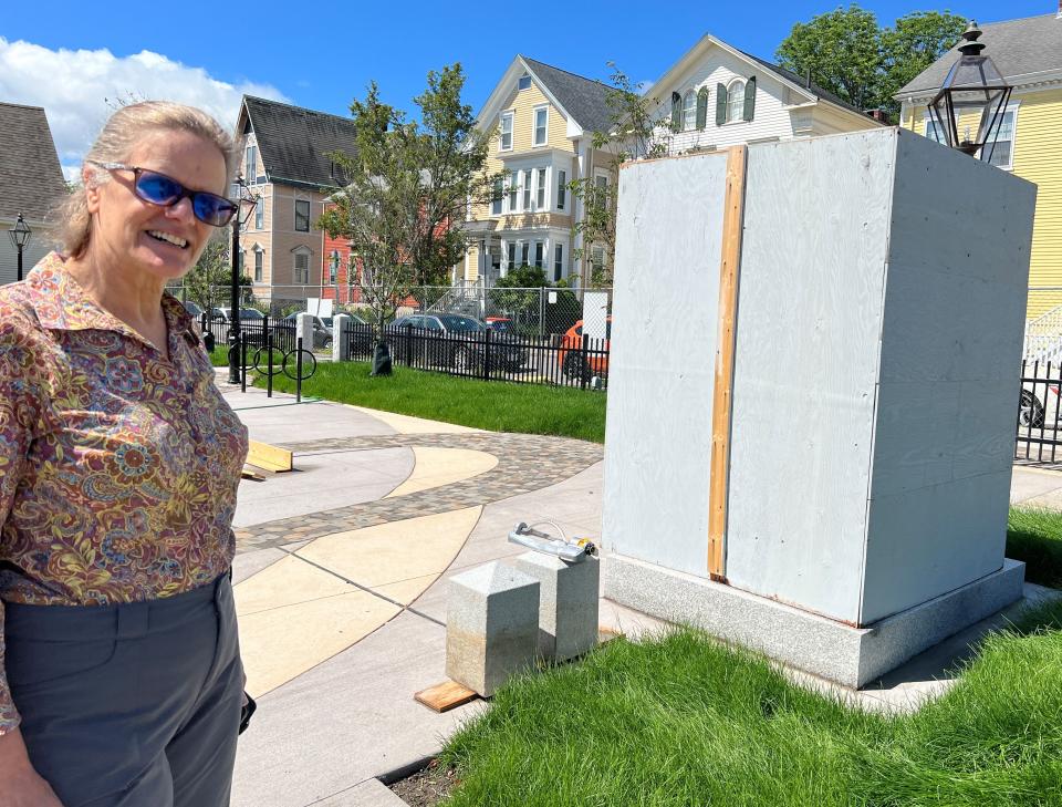 Heimarck said the park's statue of Frederick Douglass, right, will be unveiled during the ceremony.