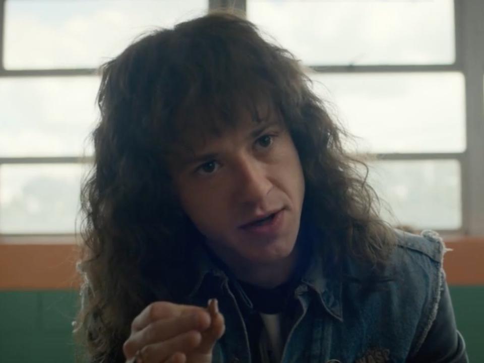 Eddie Munson (Joseph Quinn) in ‘Stranger Things’ (Netflix)