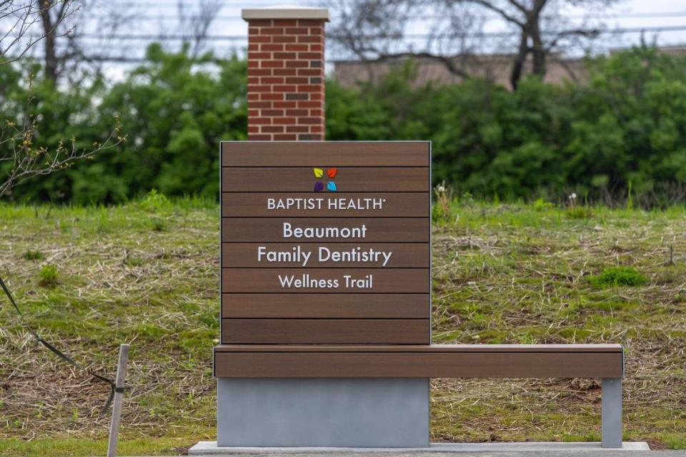 The new Baptist Health Hamburg campus includes a walking trail. The facility, located off Polo Club Boulevard in Lexington, Ky., will hold a ribbon cutting later this month.