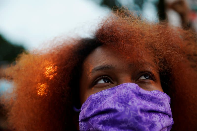 Protest against the death in Minneapolis police custody of George Floyd, in Washington