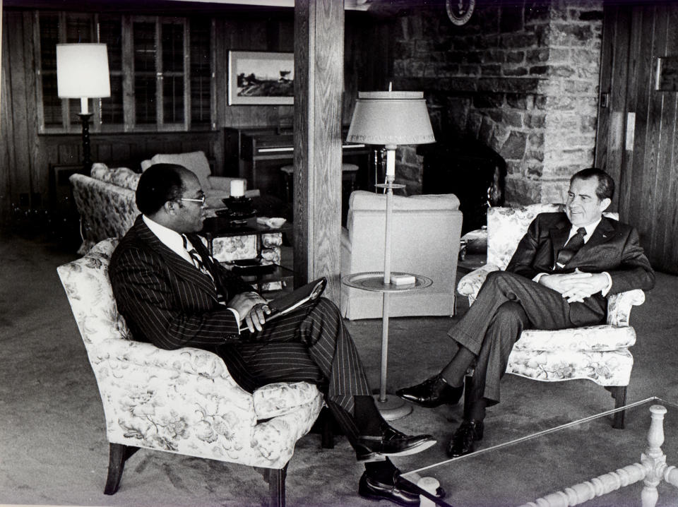 Robert Brown and President Nixon