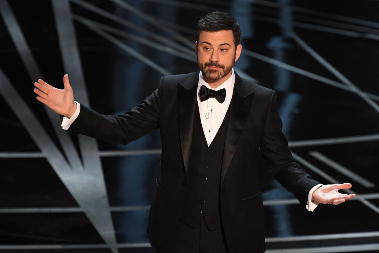 Jimmy Kimmel makes a good point about unity during his Oscar monologue (and then tries to make nice with Matt Damon)