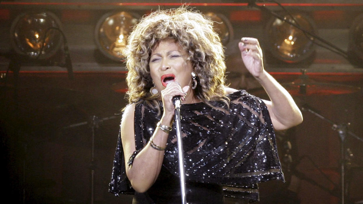 Us Singer Tina Turner Performs on Stage at the O2 World in Berlin During Her Concert Late 26 January 2009 Turner is Due to Give a Total of 16 Concerts in Germany Germany BerlinGermany Music Tina Turner - Jan 2009.