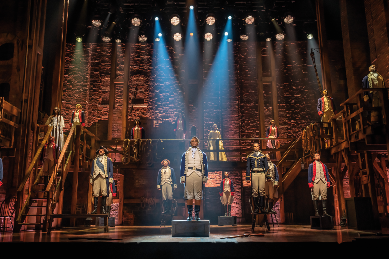 Hamilton is a musical about the tumultous journey of America's founding father, Hamilton. PHOTO: Hamilton International Tour