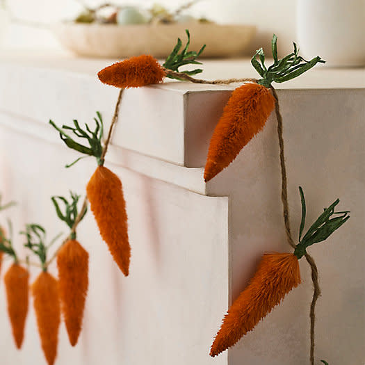 <p><a href="https://go.redirectingat.com?id=74968X1596630&url=https%3A%2F%2Fwww.shopterrain.com%2Fproducts%2Fbrush-carrot-garland&sref=https%3A%2F%2Fwww.elledecor.com%2Fdesign-decorate%2Fg43328262%2Feaster-decorating-ideas%2F" rel="nofollow noopener" target="_blank" data-ylk="slk:Shop Now;elm:context_link;itc:0;sec:content-canvas" class="link rapid-noclick-resp">Shop Now</a></p><p>Brush Carrot Garland</p><p>shopterrain.com</p><p>$28.00</p>