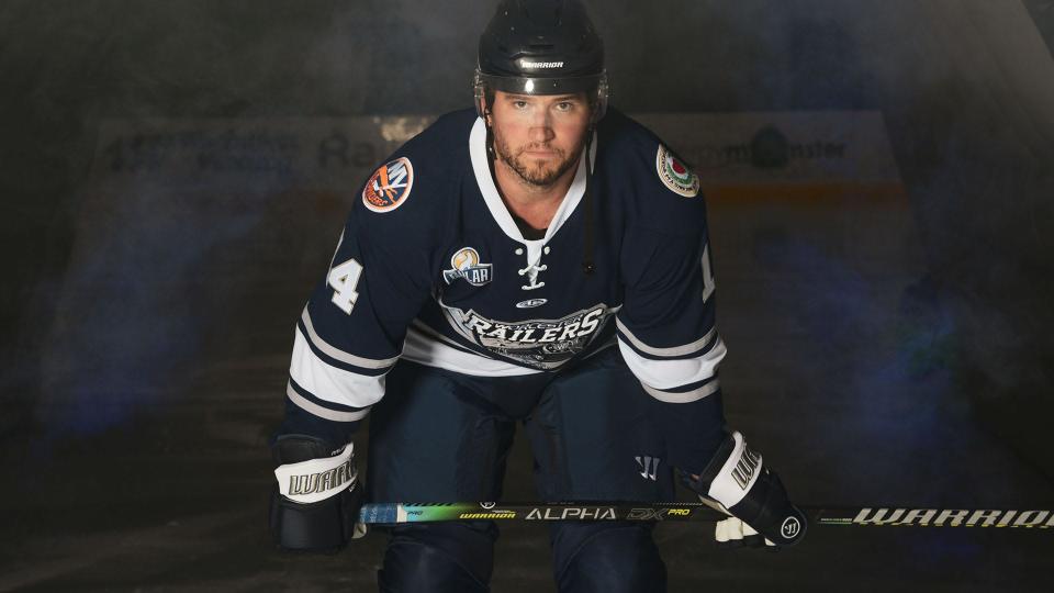 Jordan Lavallee-Smotherman is excited to step off the ice as a player and become the new head coach and general manager for the Worcester Railers.