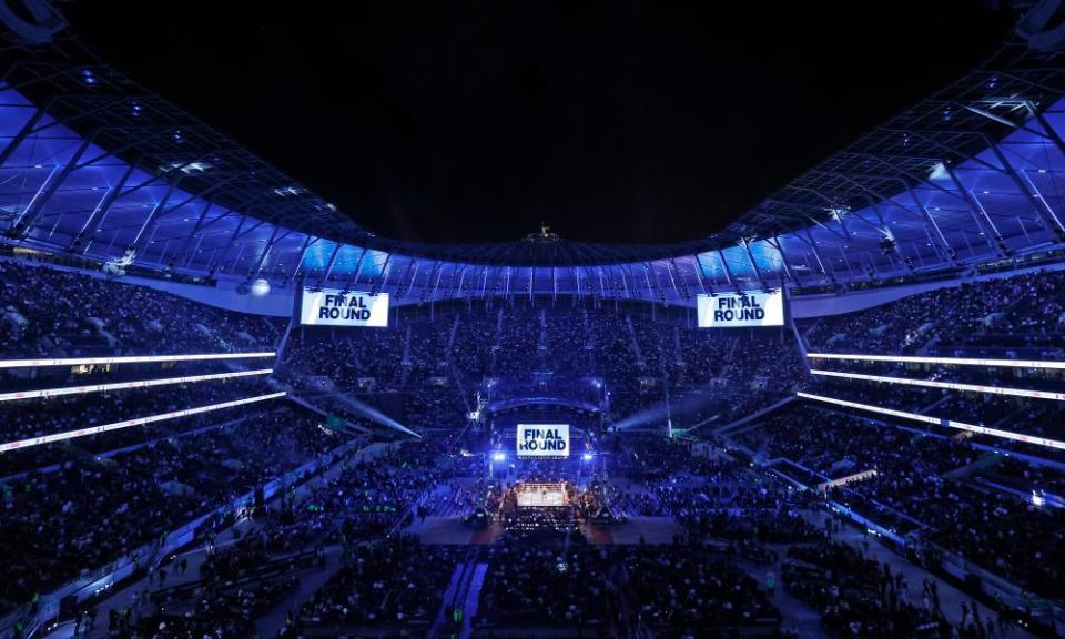 Tottenham Hotspur Stadium was full to watch Oleksandr Usyk’s win over Anthony Joshua