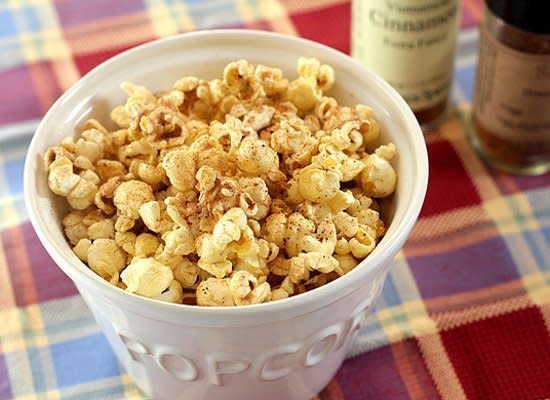 <strong>Get the <a href="http://www.creative-culinary.com/2011/06/sugar-and-spice-popcorn/" target="_hplink">Sugar and Spice Popcorn recipe</a> by Creative Culinary</strong>    A little bit of sugar and cinnamon go a long way in dressing up popcorn for a party. And in the summer, it's nice to keep sweets light like this.