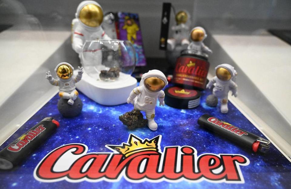 Cavalier is a new local line of product owned by Jas Kahlon, part-owner of Culture Cannabis Club. Photographed Thursday, Jan. 11, 2024 in Fresno.