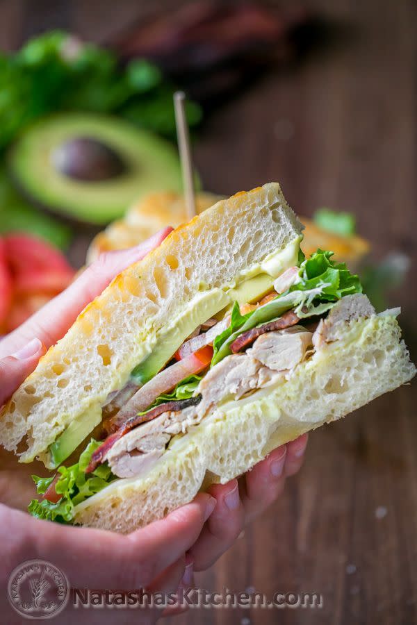 Chicken Bacon Avocado Sandwich