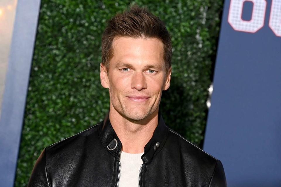 <p>Gilbert Flores/Variety via Getty</p> Tom Brady attends LA premiere of 