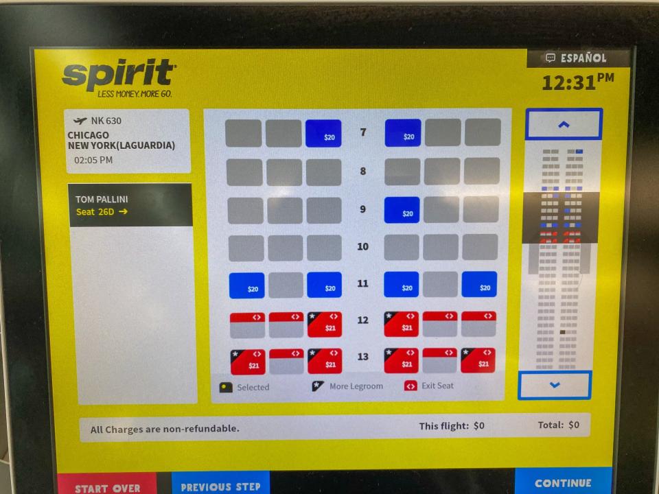 Flying on Spirit Airlines during pandemic