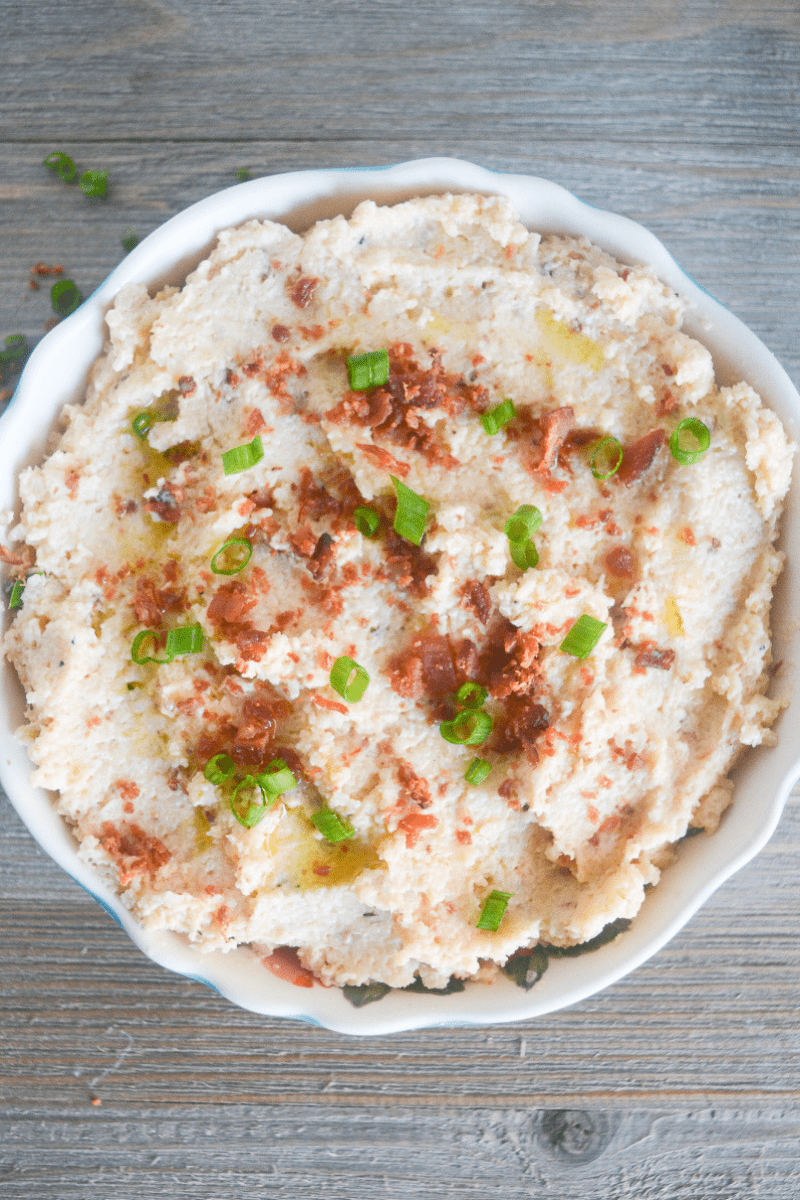 5) Keto Mashed Cauliflower