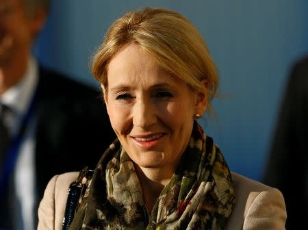 J.K. Rowling, author of Harry Potter, arrives for a ceremony to mark the start of building work on a research clinic, at the University of Edinburgh in Scotland November 7, 2011. REUTERS/David Moir