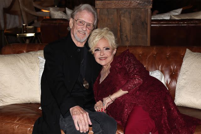 <p>Terry Wyatt/Getty</p> Kris Kristofferson and Brenda Lee at the Class of 2023 Medallion Ceremony at Country Music Hall of Fame and Museum.